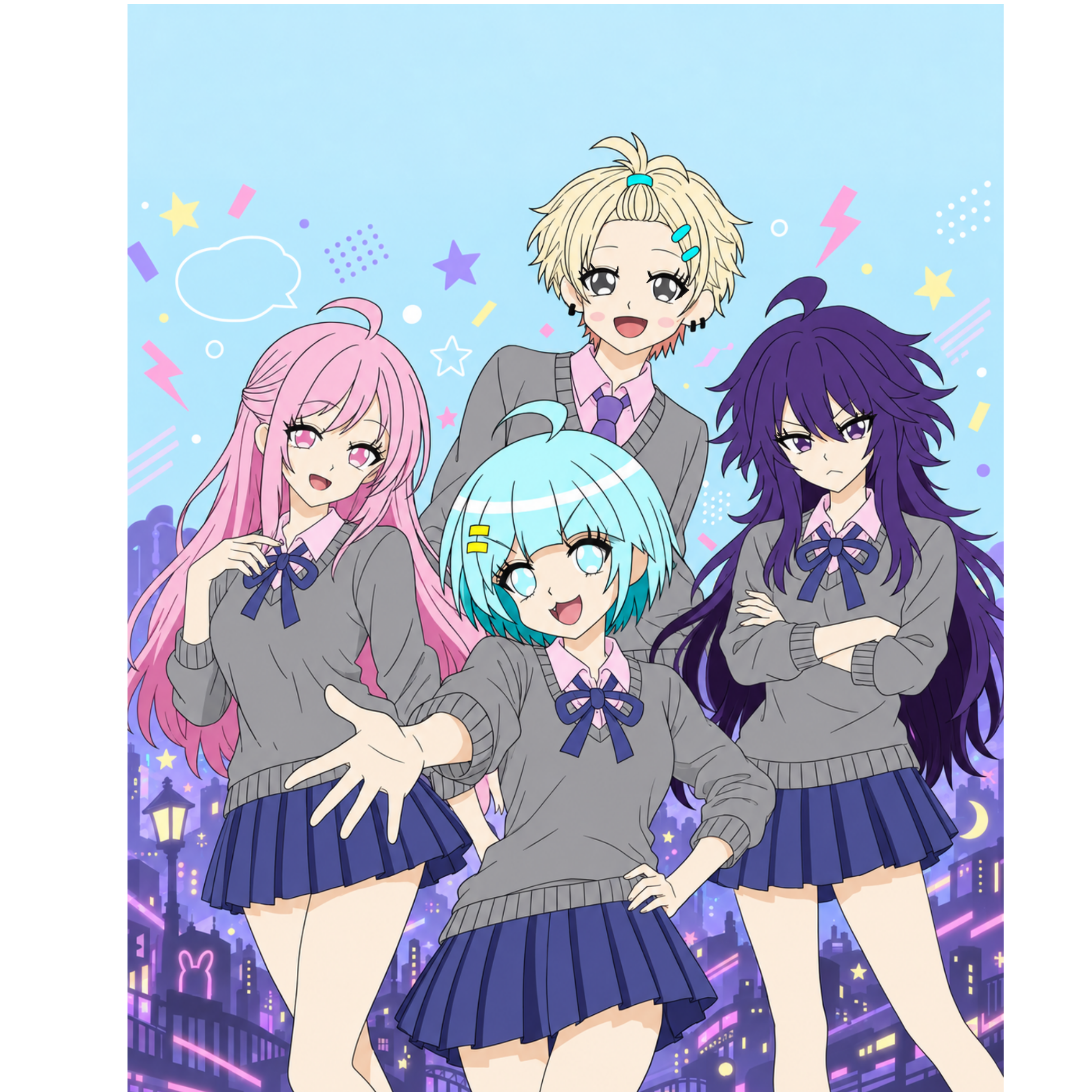 ユッコちゃん企画の集合イラスト